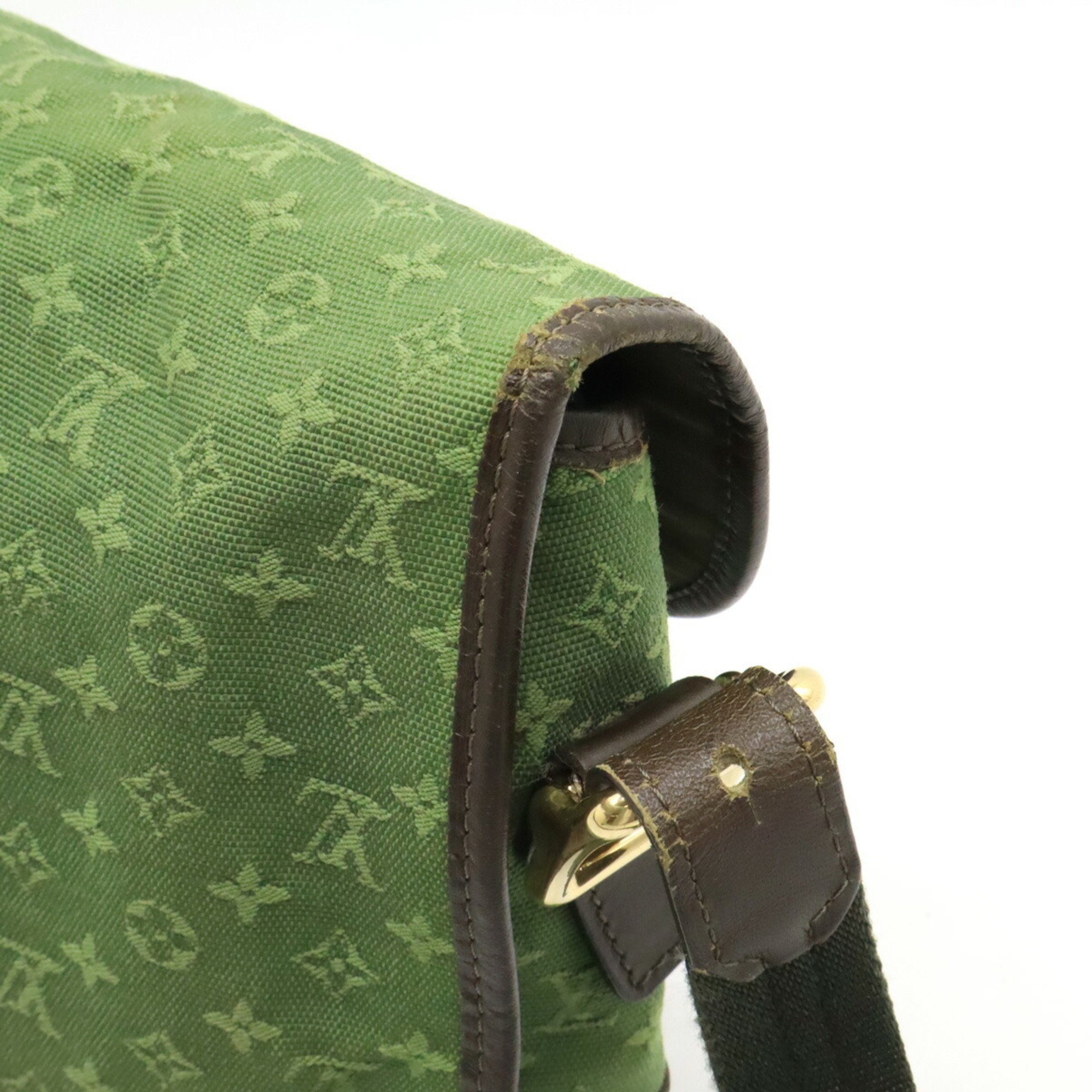 LOUIS VUITTON Louis Vuitton Monogram Shoulder Bag Belanger Canvas Leather TST Khaki Green M92673