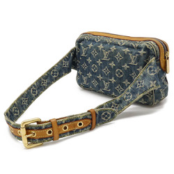 LOUIS VUITTON Louis Vuitton Monogram Denim Bum Bag Waist Body Shoulder Blue M95347