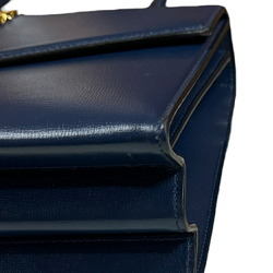 Gucci Sylvie Shoulder Bag Leather 602781 Navy Women's GUCCI 2way