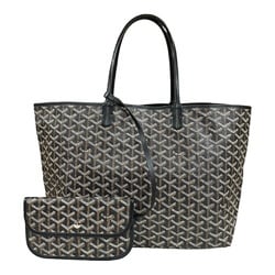 Goyard Saint Louis PM Tote Bag PVC Black Unisex GOYARD