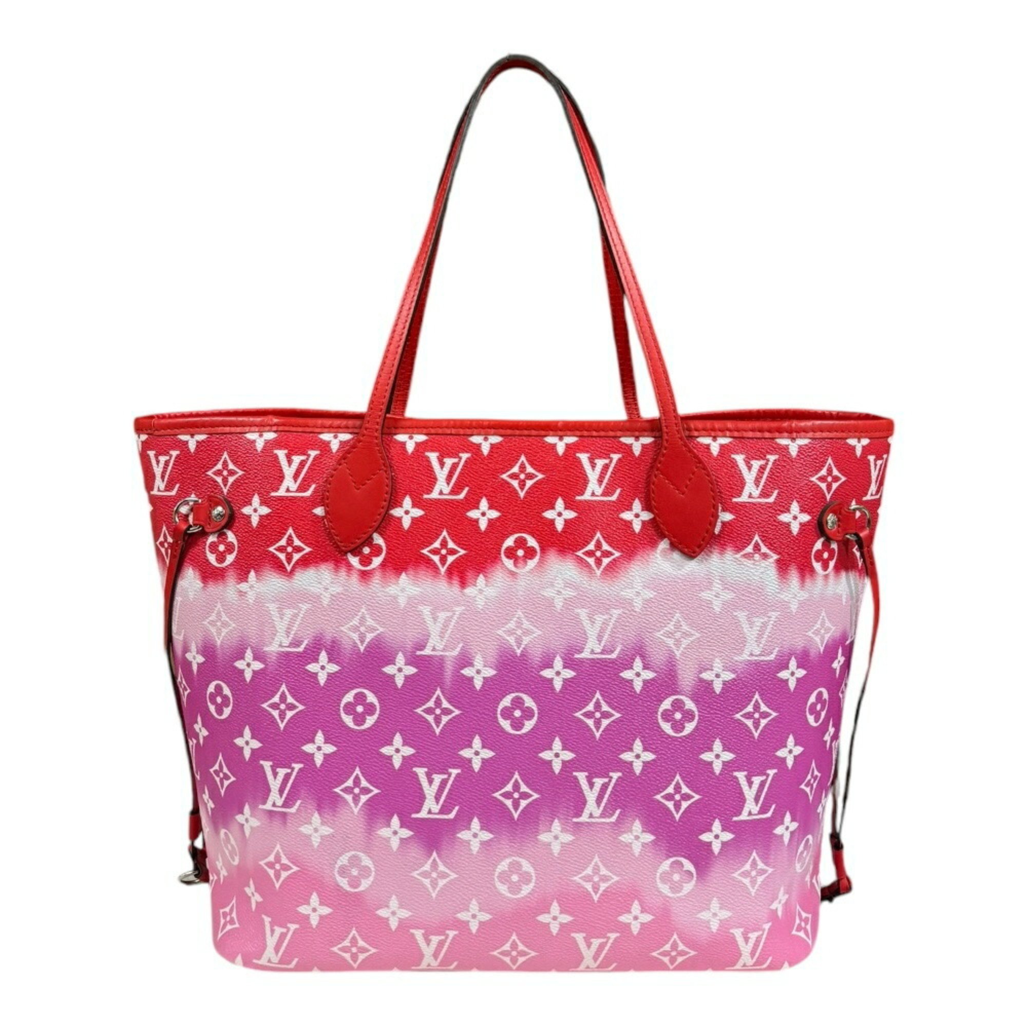 Louis Vuitton Neverfull MM Escar Tote Bag Monogram Canvas M45127 Red Women's LOUIS VUITTON