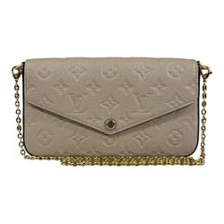 Louis Vuitton Pochette Felicie Monogram Empreinte Shoulder Bag M68697 Beige Women's LOUIS VUITTON