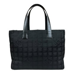 Chanel Tote MM New Travel Bag Nylon Jacquard Black Women's CHANEL