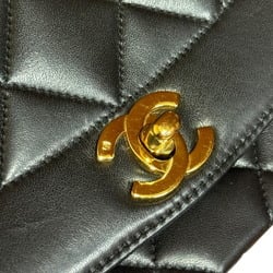 Chanel Diana Shoulder Bag Lambskin Black Women's CHANEL Chain