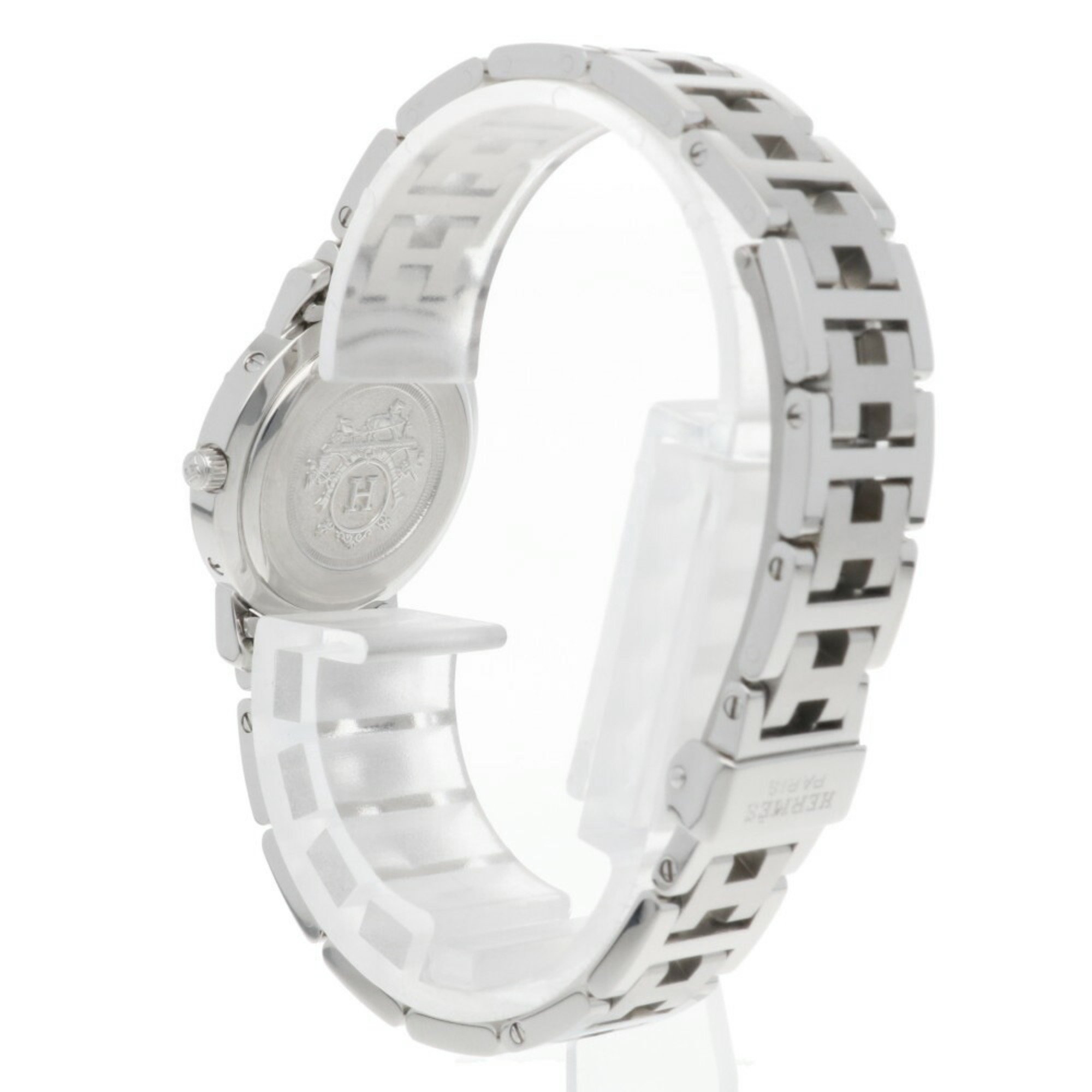 Hermes Clipper Watch Stainless Steel CL4.210 Quartz Ladies HERMES