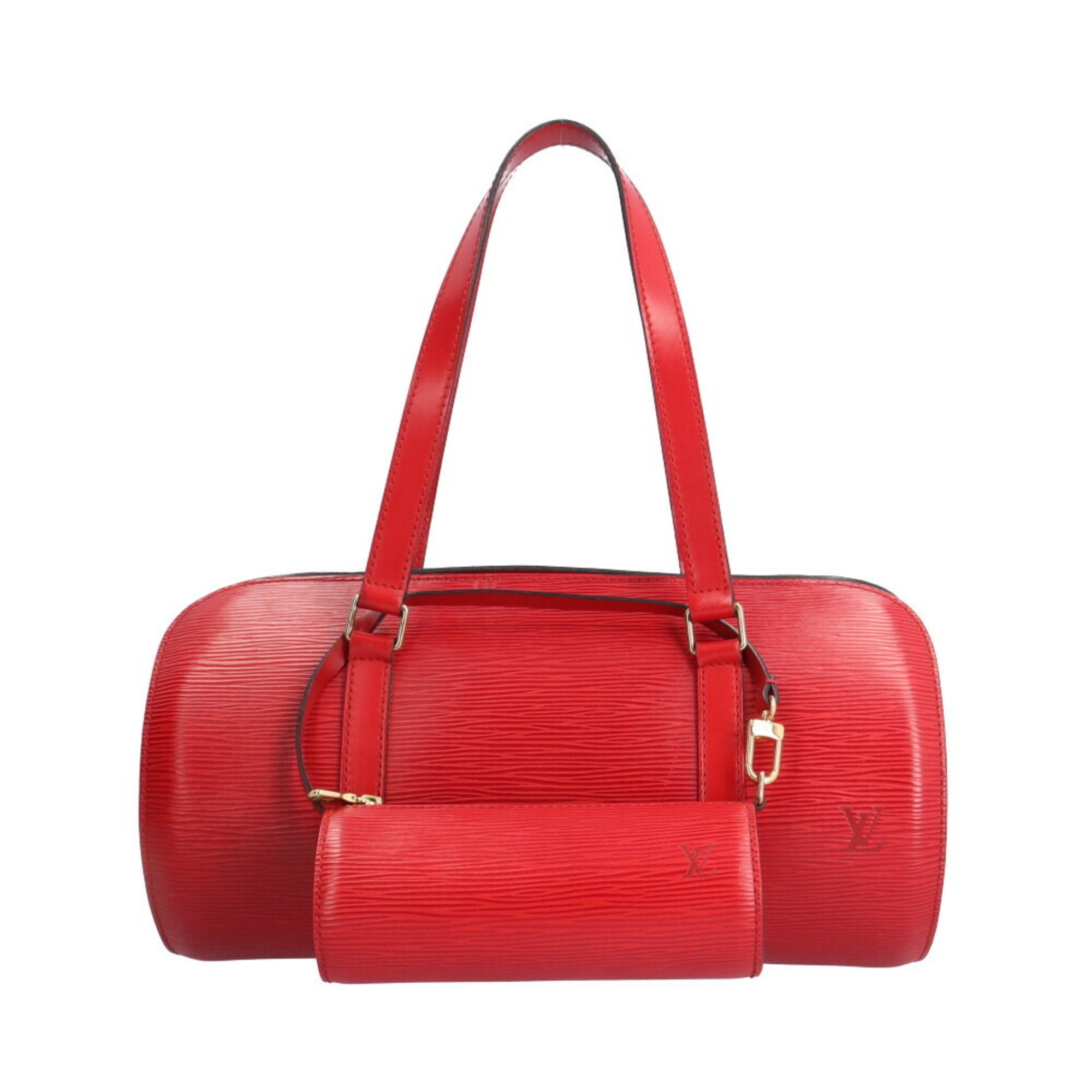 Louis Vuitton Soufflot Epi Shoulder Bag Leather M52227 Red Women's LOUIS VUITTON