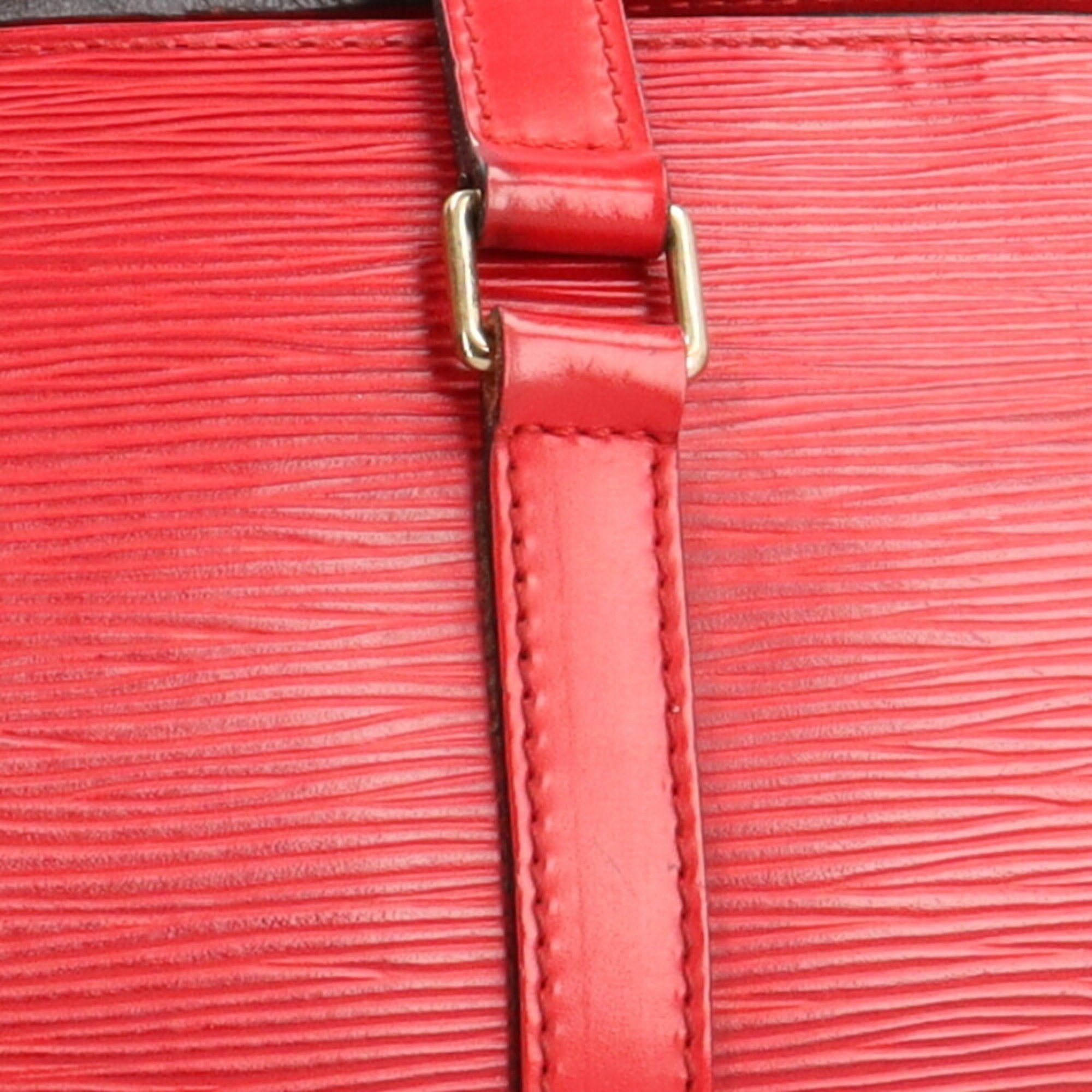 Louis Vuitton Soufflot Epi Shoulder Bag Leather M52227 Red Women's LOUIS VUITTON