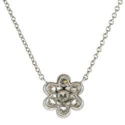 Tiffany Flower Garden Necklace Pt950 Platinum Diamond Women's TIFFANY&Co.