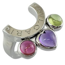 BVLGARI Allegra Ring, Size 10.5, 18K Gold, Amethyst, Pink Tourmaline, Women's,