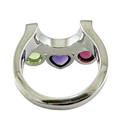 BVLGARI Allegra Ring, Size 10.5, 18K Gold, Amethyst, Pink Tourmaline, Women's,