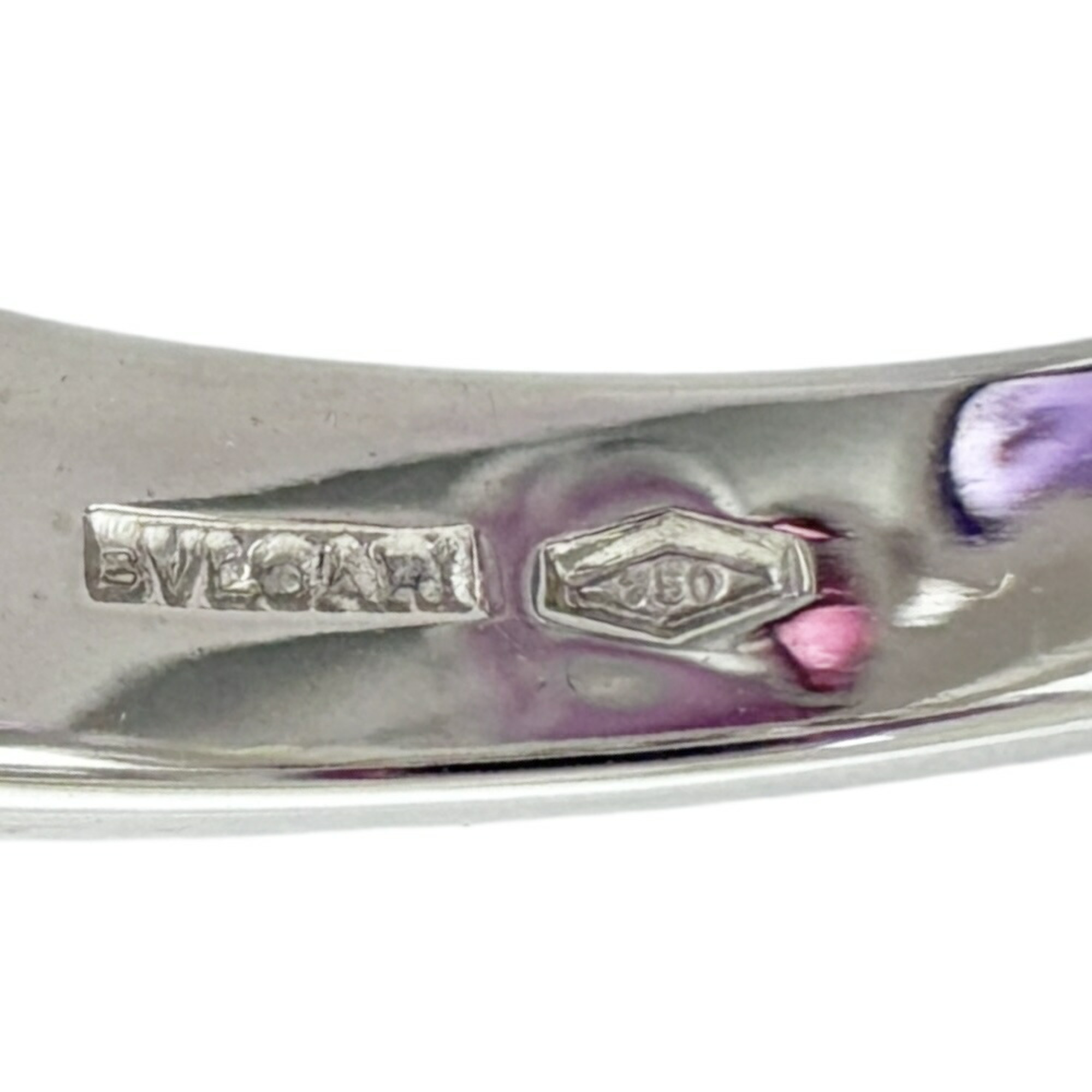 BVLGARI Allegra Ring, Size 10.5, 18K Gold, Amethyst, Pink Tourmaline, Women's,