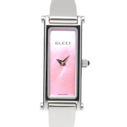 Gucci Watch Stainless Steel 1500L Quartz Ladies GUCCI Bangle Pink Shell