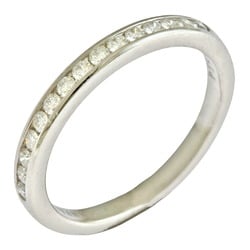 Tiffany Wedding Band Half Eternity Ring Size 7.5 Pt950 Platinum Diamond Ladies TIFFANY&Co.