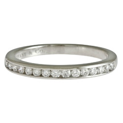 Tiffany Wedding Band Half Eternity Ring Size 7.5 Pt950 Platinum Diamond Ladies TIFFANY&Co.