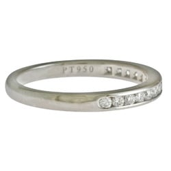 Tiffany Wedding Band Half Eternity Ring Size 7.5 Pt950 Platinum Diamond Ladies TIFFANY&Co.