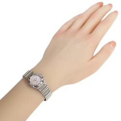 Omega Constellation My Choice Watch Stainless Steel Quartz Ladies OMEGA 12P Diamond Pink Shell