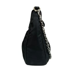 Prada Shoulder Bag Nylon 1BH204 Black Unisex PRADA