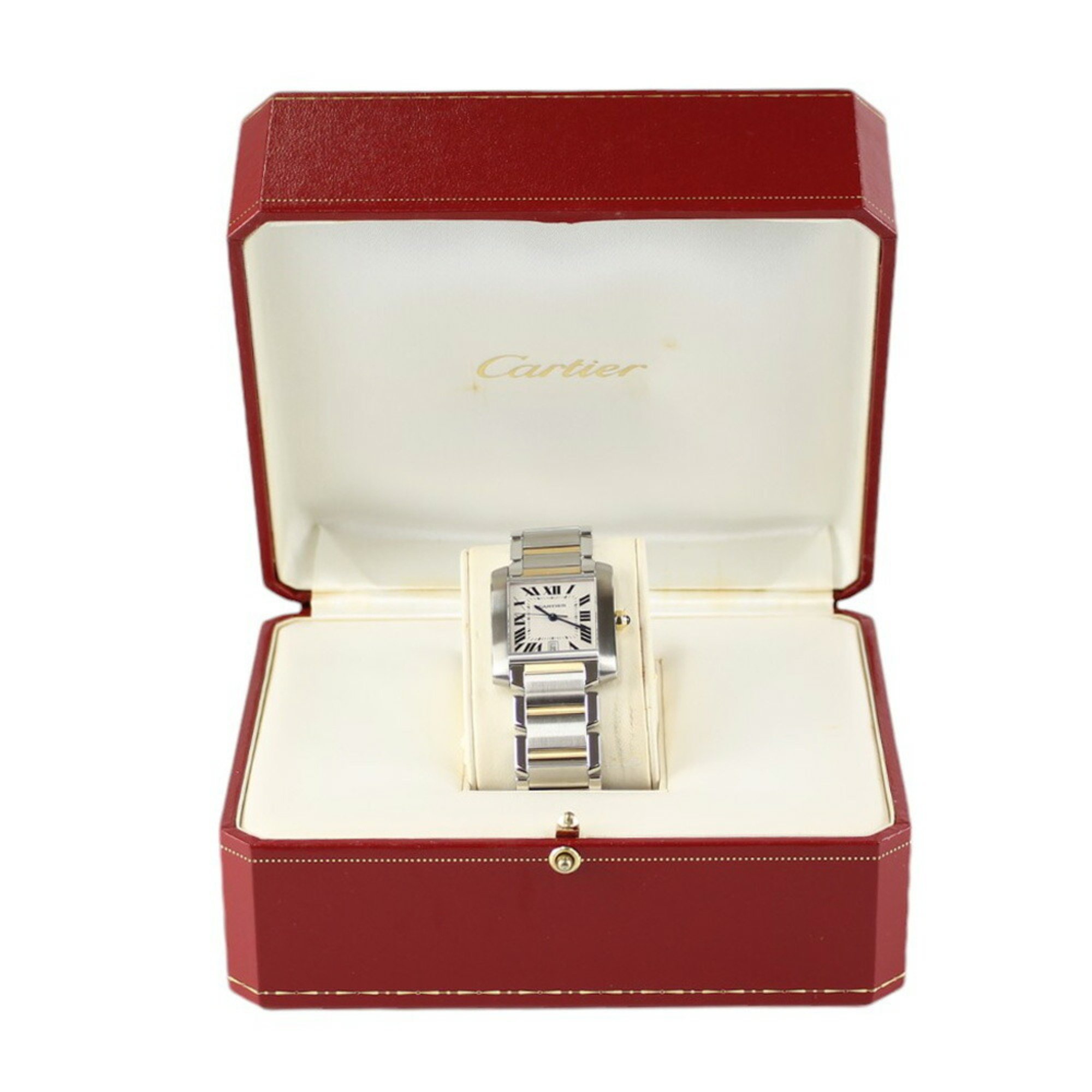 Cartier Tank Francaise LM Watch, Stainless Steel 2302 Automatic, Men's, CARTIER, Manufacturer's Finish