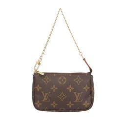 Louis Vuitton Pochette Accessoires Monogram Handbag Canvas M58009 Brown Women's LOUIS VUITTON