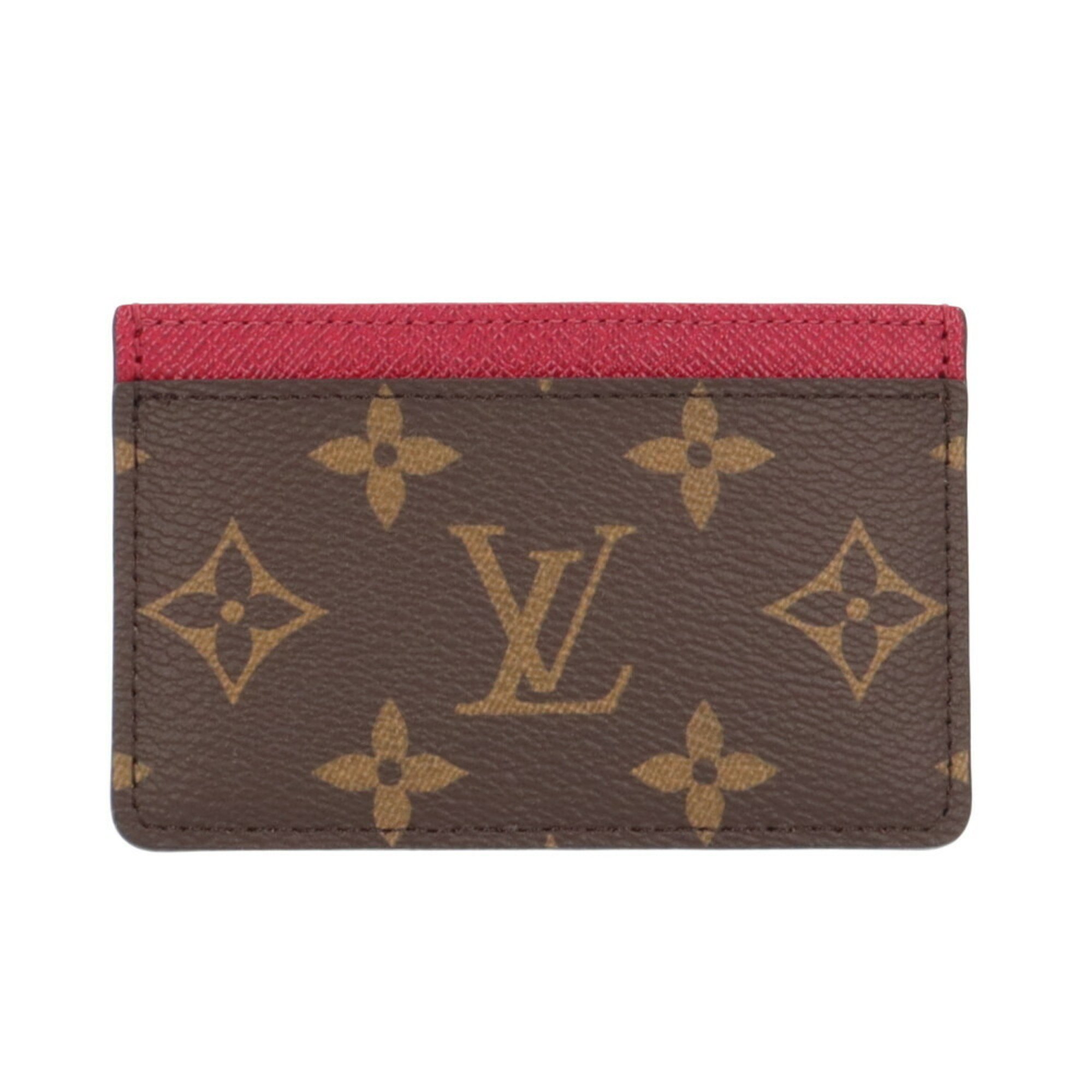 Louis Vuitton Porte Carte Sample Monogram Card Case Canvas M60703 Women's LOUIS VUITTON