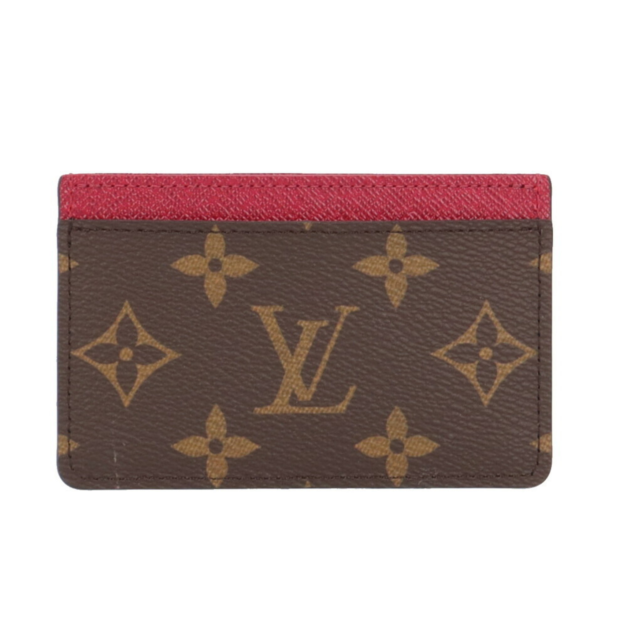 Louis Vuitton Porte Carte Sample Monogram Card Case Canvas M60703 Women's LOUIS VUITTON