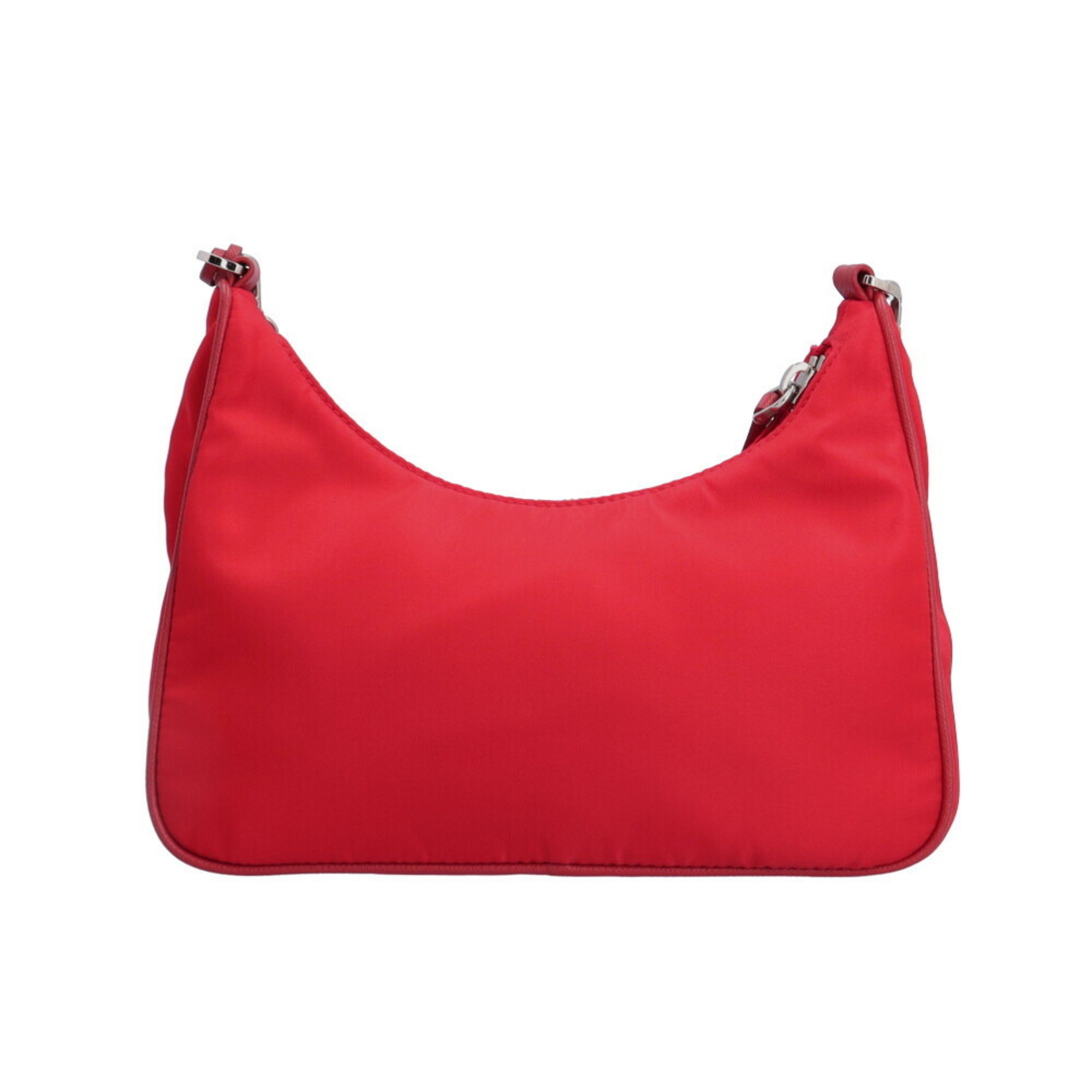 Prada Shoulder Bag Nylon 1BH204 Red Unisex PRADA