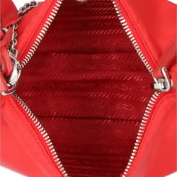 Prada Shoulder Bag Nylon 1BH204 Red Unisex PRADA