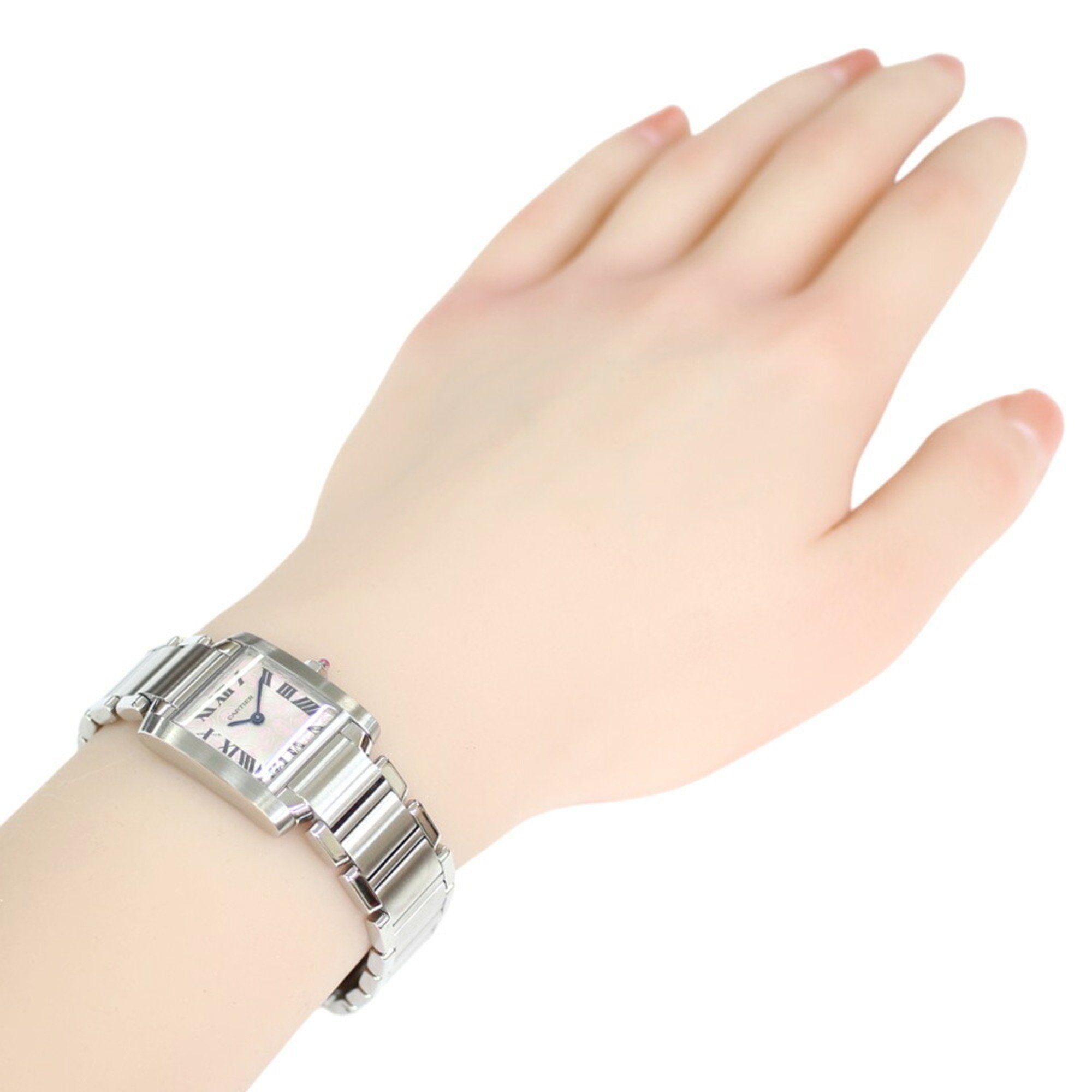 Cartier Tank Francaise SM Watch Stainless Steel W51031Q3 Quartz Ladies CARTIER 2006 Limited Edition