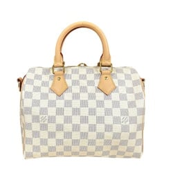 Louis Vuitton Speedy Bandouliere 25 Damier Azur Shoulder Bag Canvas N40608 White Women's LOUIS VUITTON 2way