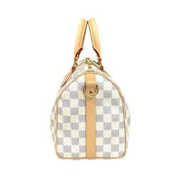 Louis Vuitton Speedy Bandouliere 25 Damier Azur Shoulder Bag Canvas N40608 White Women's LOUIS VUITTON 2way