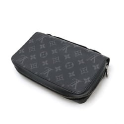 LOUIS VUITTON Louis Vuitton Monogram Eclipse Zippy XL Round Long Wallet Travel Case Second Bag Clutch M61698