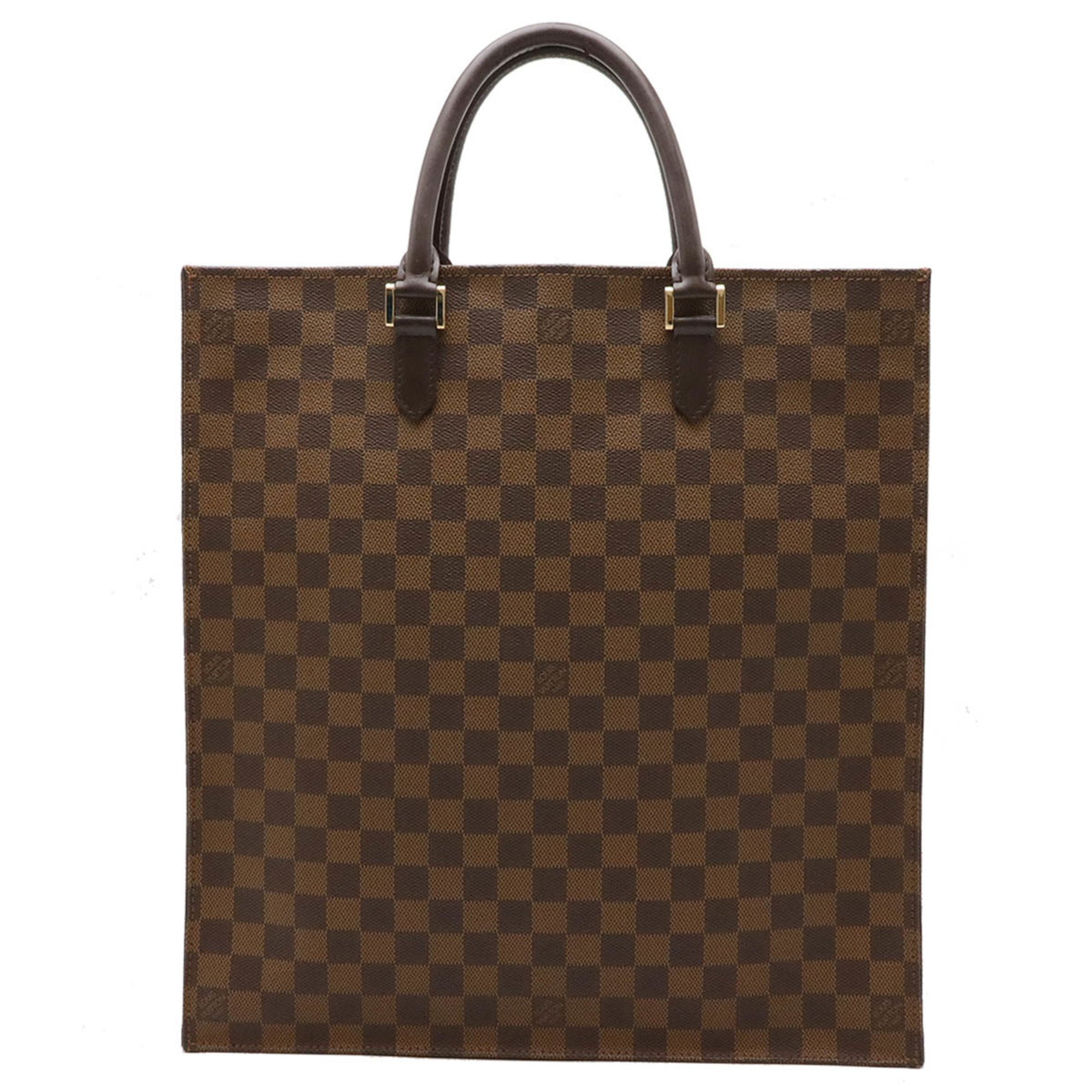 LOUIS VUITTON Louis Vuitton Damier Sac Plat Tote Bag Handbag Square N51140