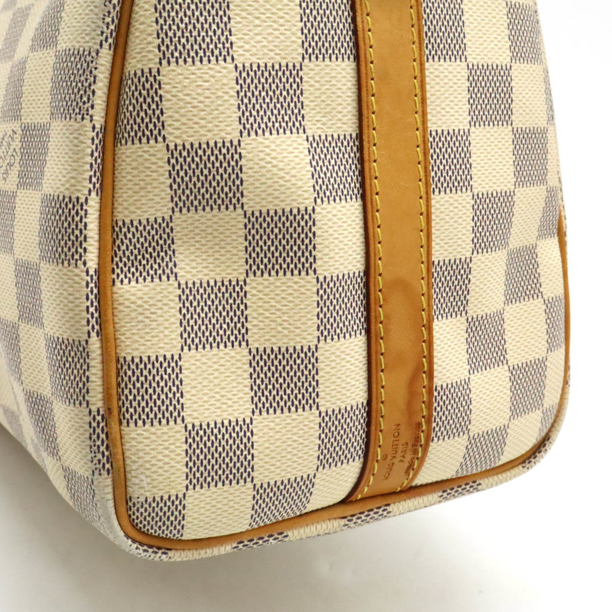 LOUIS VUITTON Damier Azur Speedy Bandouliere 25 Handbag Boston Bag N41374