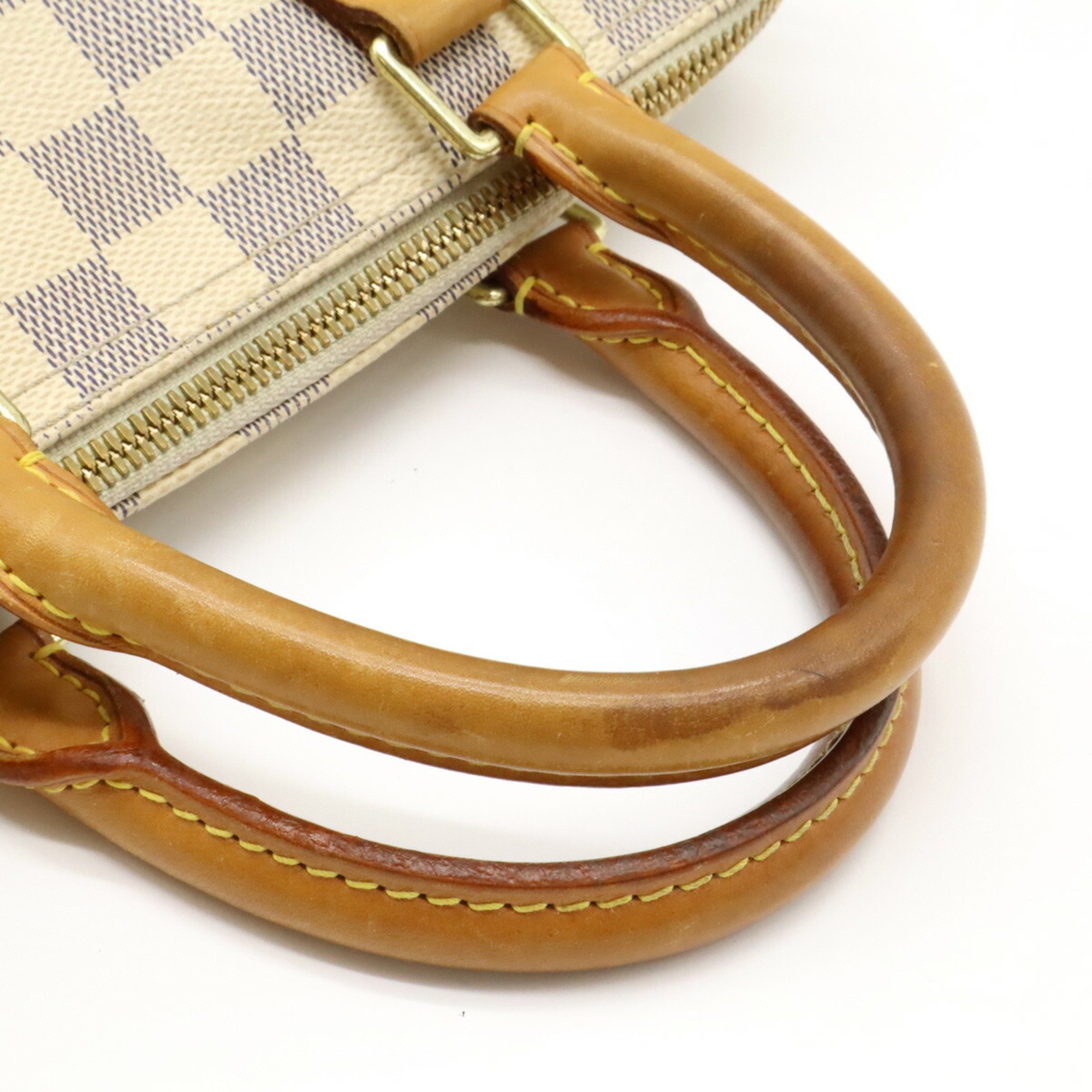 LOUIS VUITTON Damier Azur Speedy Bandouliere 25 Handbag Boston Bag N41374