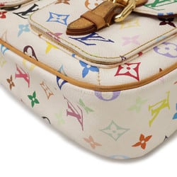 LOUIS VUITTON Louis Vuitton Monogram Multicolor Lodge PM Shoulder Bag Blanc White M40053