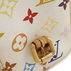 LOUIS VUITTON Louis Vuitton Monogram Multicolor Lodge PM Shoulder Bag Blanc White M40053