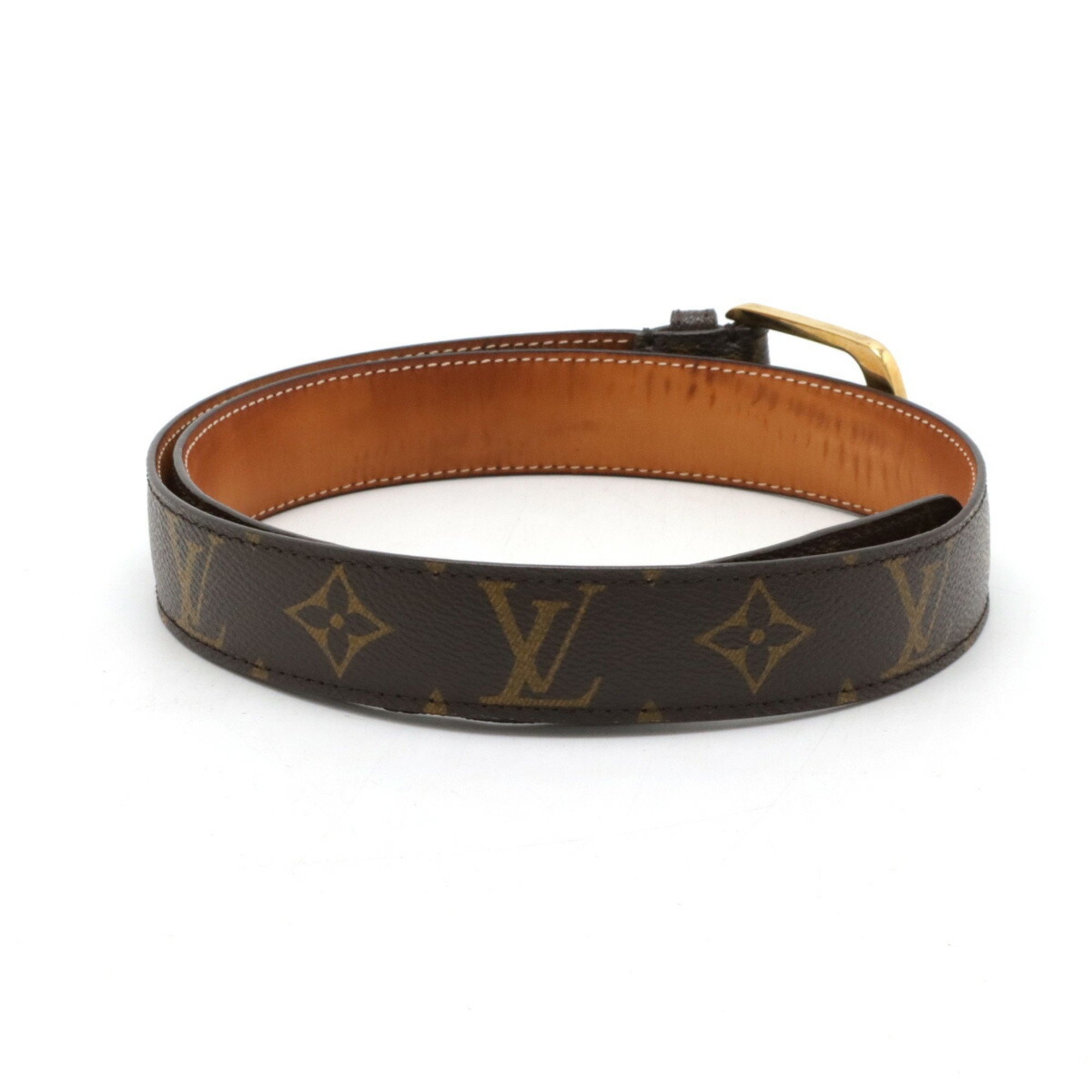 LOUIS VUITTON Louis Vuitton Monogram Santur Ellipse Belt #80 M6919W