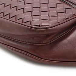 BOTTEGA VENETA Bottega Veneta Intrecciato Body Bag Waist Leather Wine Red 222310