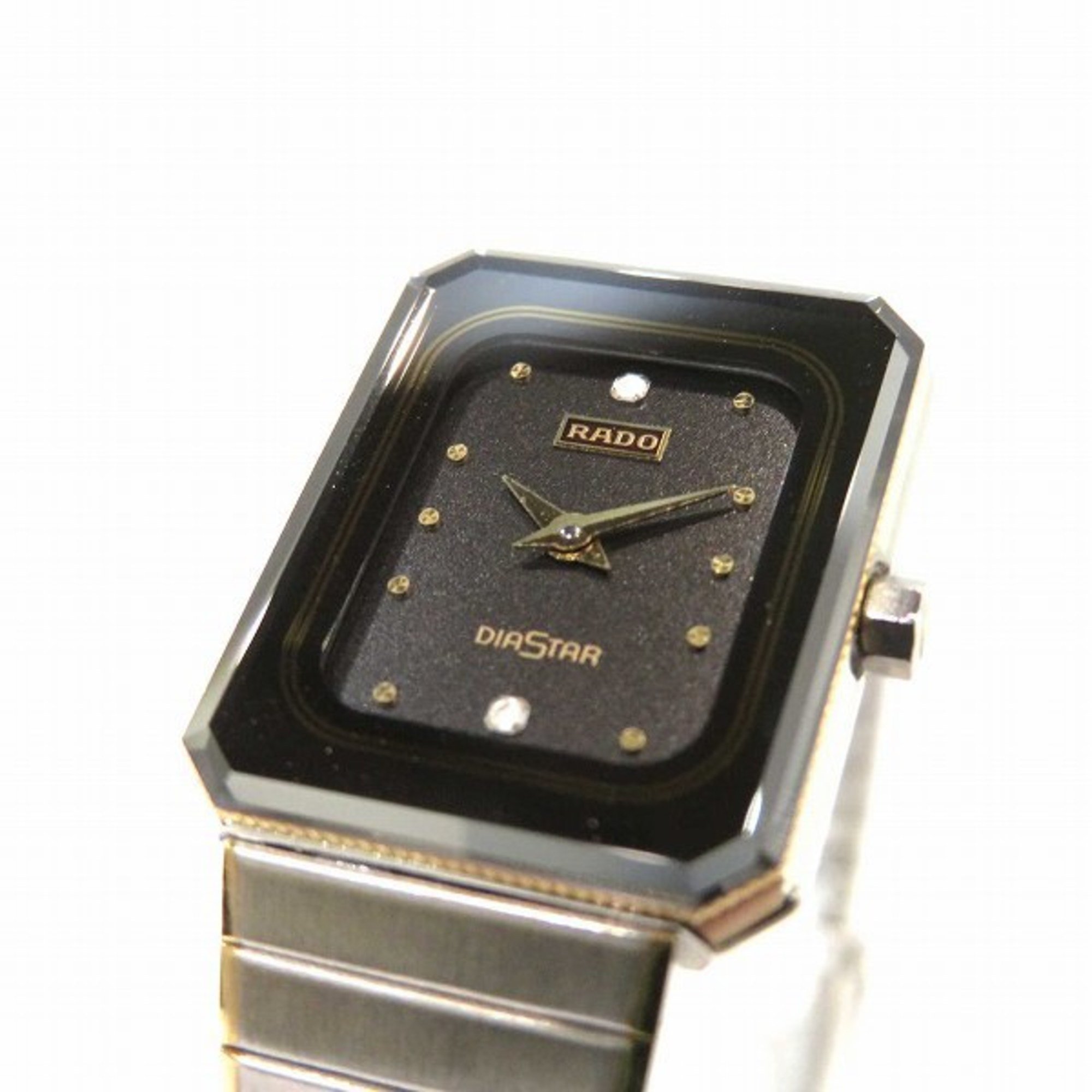 Rado Diastar V-2200 Quartz 153.1016.3 Square Watch Women's Wristwatch