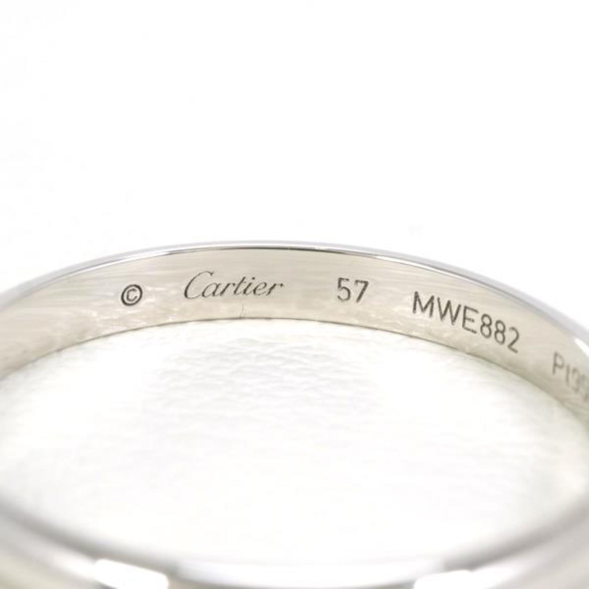 Cartier PT950 Ring, Ring Box, Certificate, Total Weight approx. 3.0g