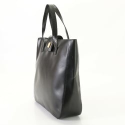 Celine Leather Shoulder Bag Black Men's Women's