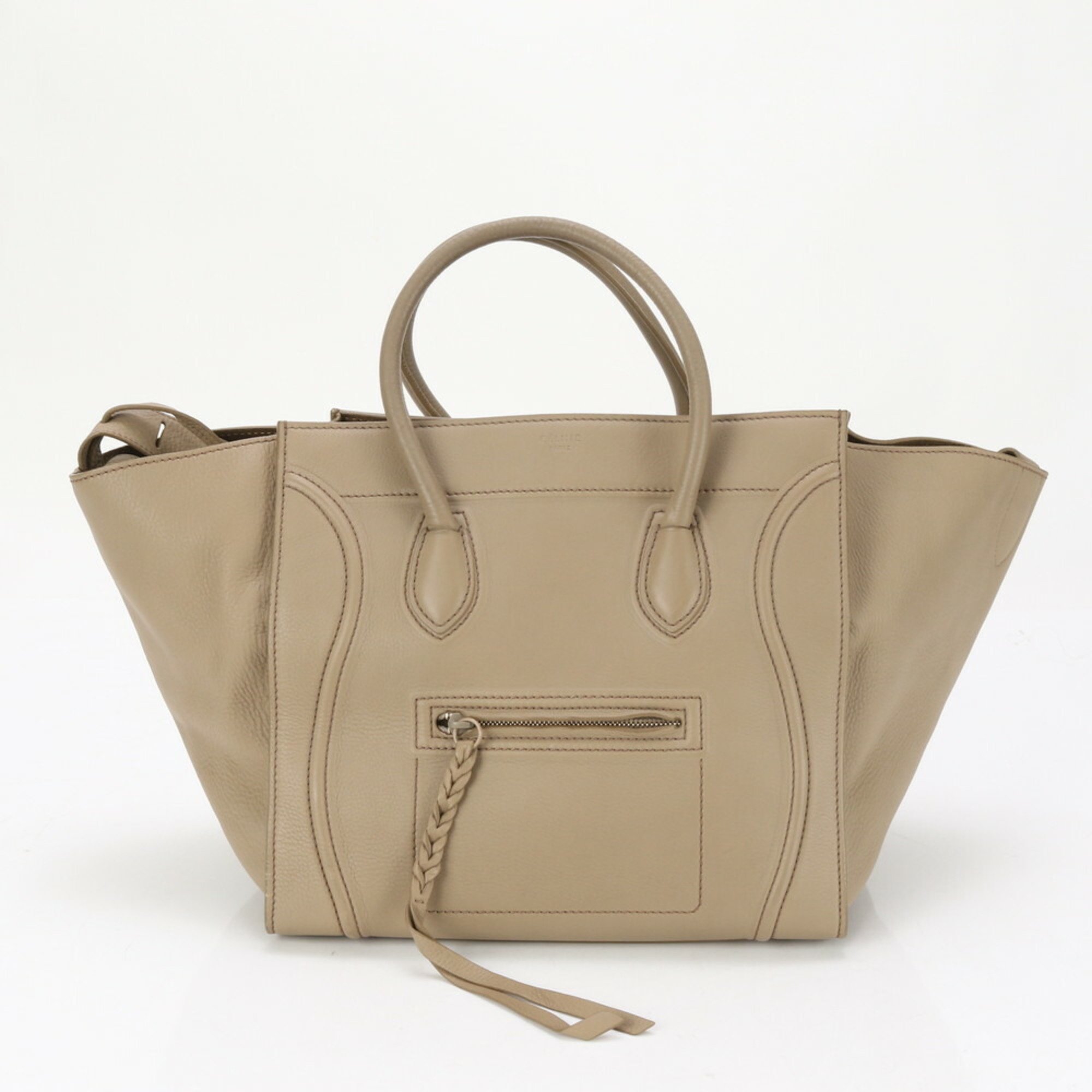 Celine Luggage Phantom Shopper Leather Tote Bag