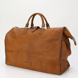 Goldpfeil Gold File Leather Boston Bag Shoulder