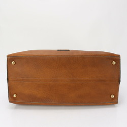 Goldpfeil Gold File Leather Boston Bag Shoulder