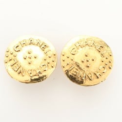 Chanel motif gold earrings