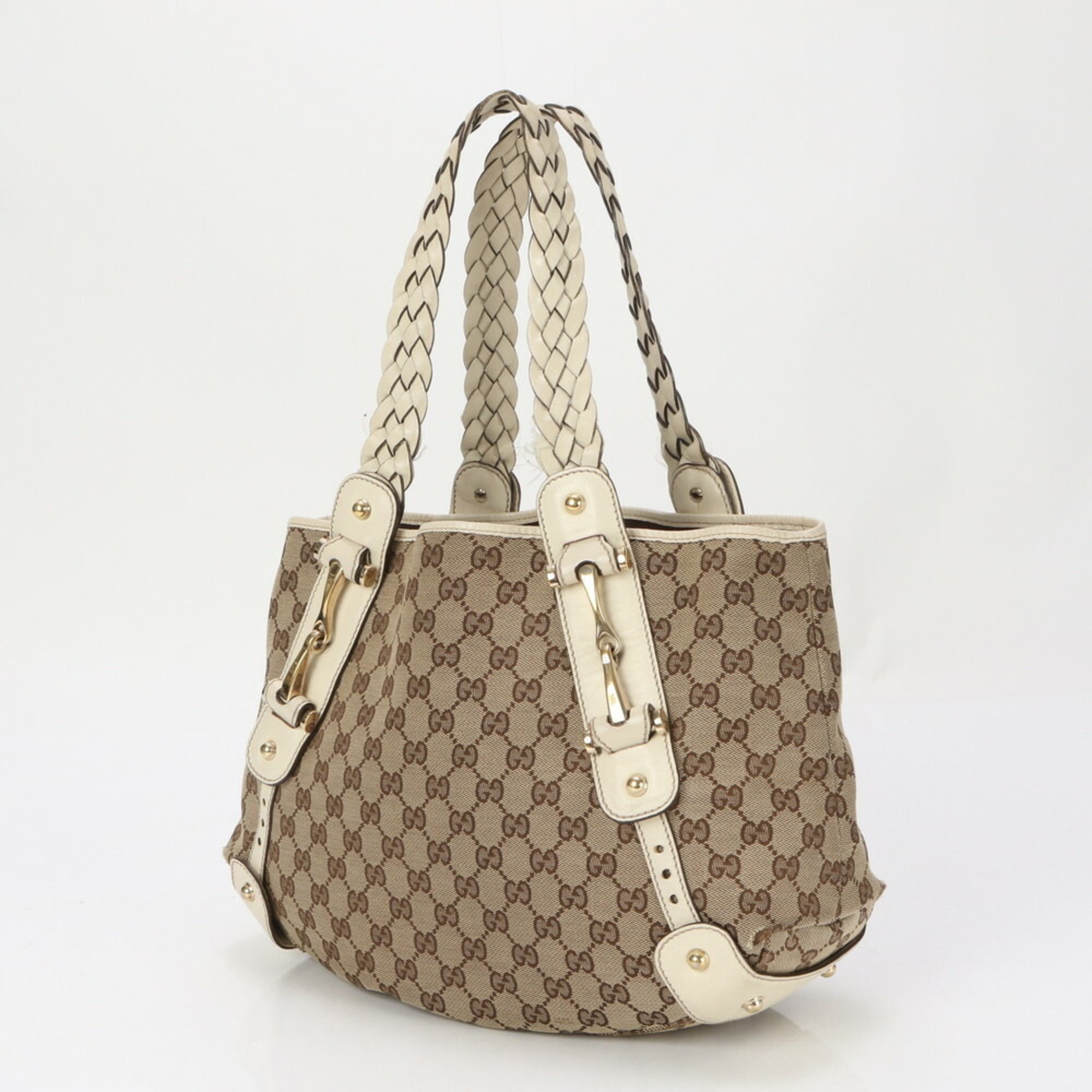 Gucci GG Canvas Horsebit 162900 Shoulder Bag Hand