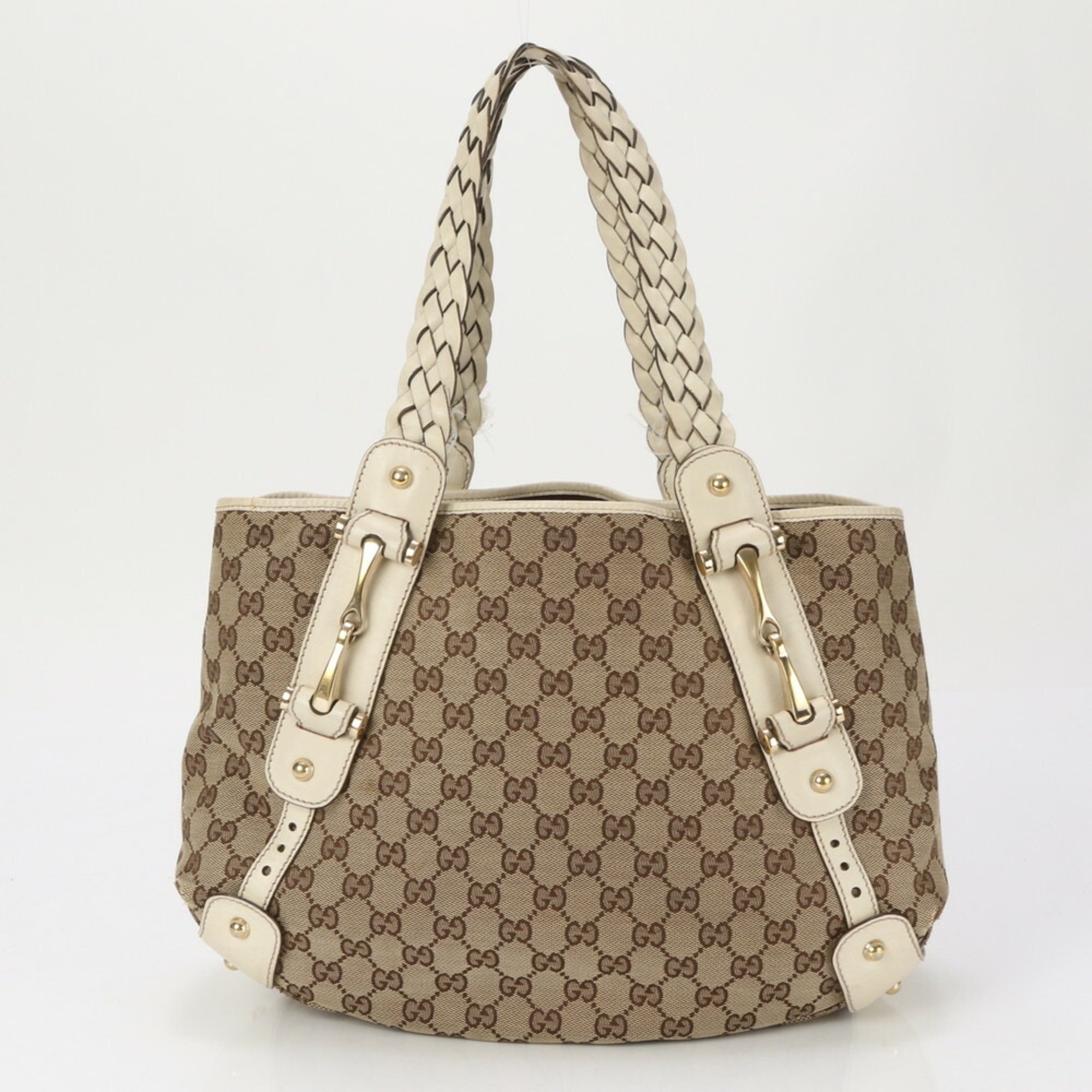 Gucci GG Canvas Horsebit 162900 Shoulder Bag Hand