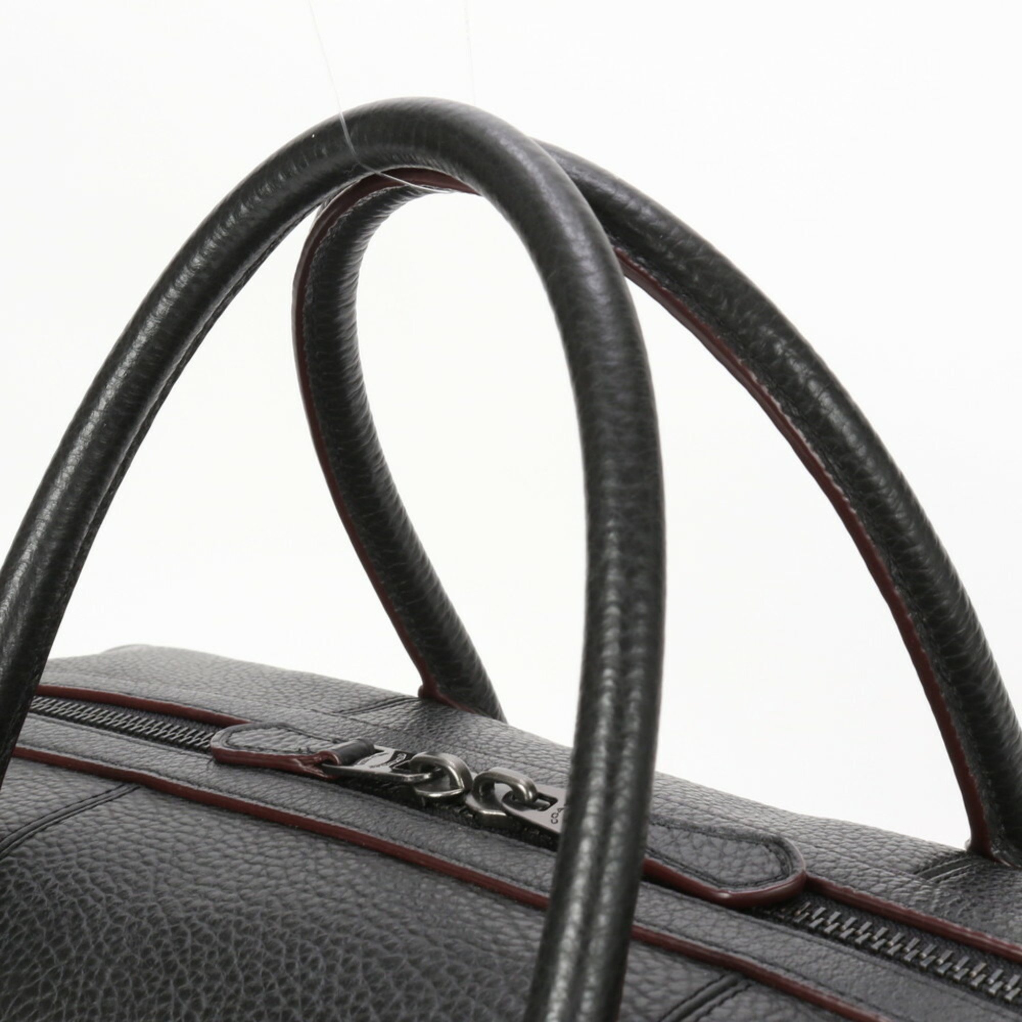 Coach F75715 Leather Boston Bag Shoulder Black