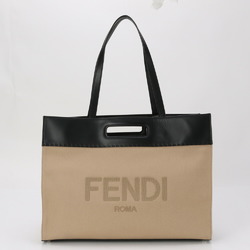 Fendi 7V80 Leather Canvas Shoulder Bag for Men