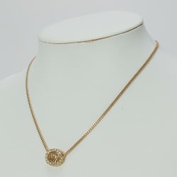 Christian Dior Rhinestone Gold Necklace